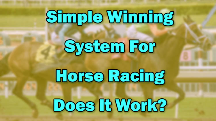 Simple Winning System For Horse Racing - Does It Work?
